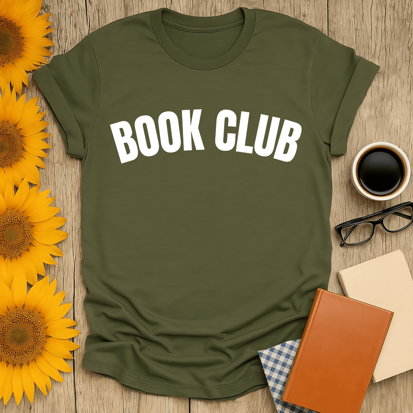 Book Club T-Shirt made of 100% cotton, ideal for book lovers, featuring a premium design on soft fabric.