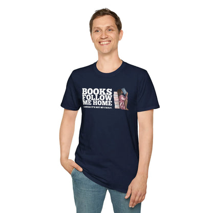 Followed by Books T-Shirt featuring a relaxed fit, perfect for book lovers and introverts. Cozy reading aesthetic tee! 📖