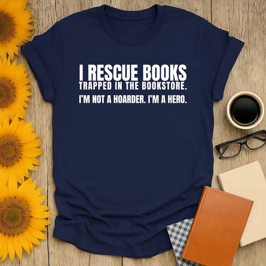 I Rescue Books T-Shirt