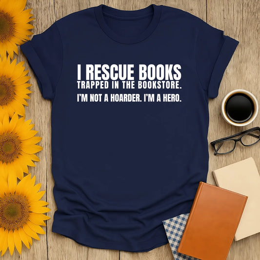 I Rescue Books T-Shirt